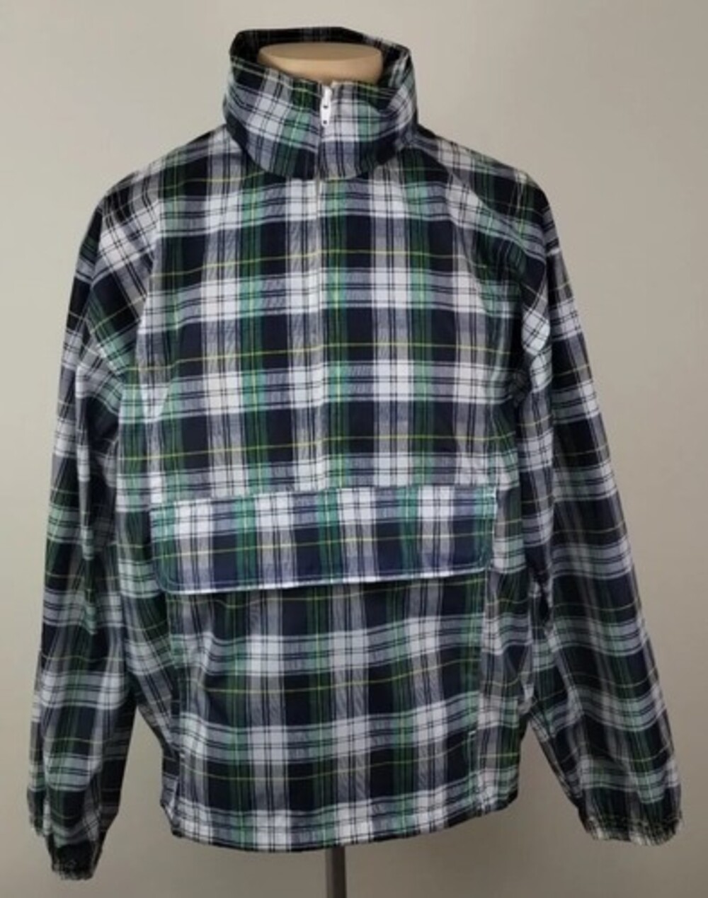 Woolrich Womens Waterproof Windbreaker Pullover Quarter Zip Jacket Size Medium